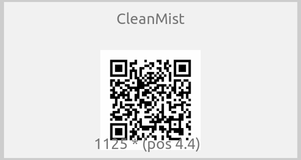 CleanMist - 1125 * (pos 4.4)  