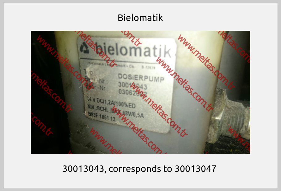 Bielomatik - 30013043, corresponds to 30013047 
