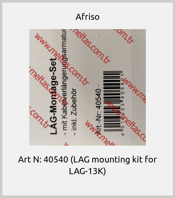 Afriso - Art N: 40540 (LAG mounting kit for LAG-13K)