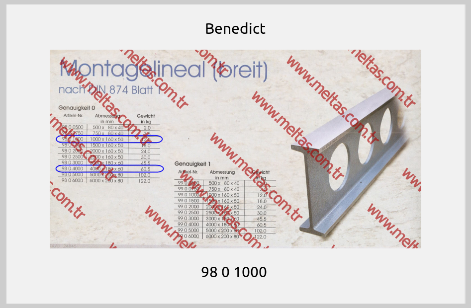 Benedict - 98 0 1000 