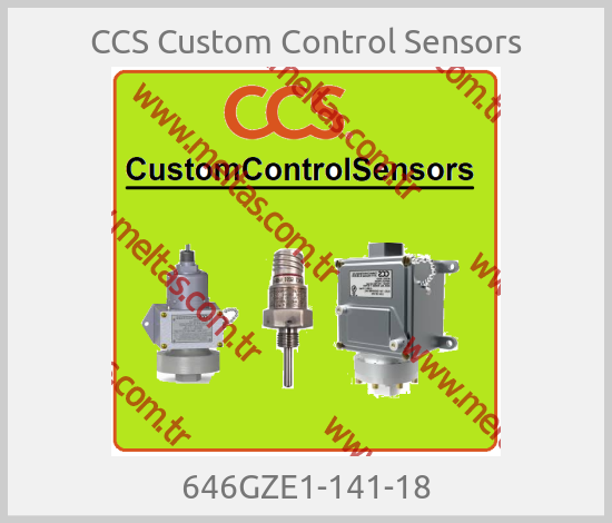 CCS Custom Control Sensors - 646GZE1-141-18