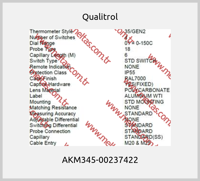 Qualitrol - AKM345-00237422