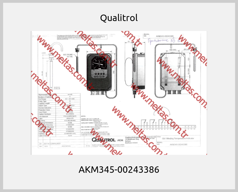 Qualitrol - AKM345-00243386