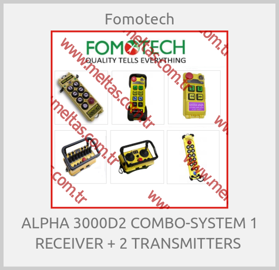 Fomotech - ALPHA 3000D2 COMBO-SYSTEM 1 RECEIVER + 2 TRANSMITTERS 