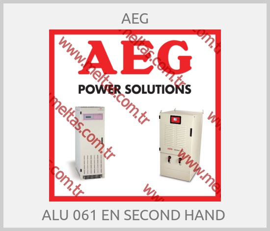 AEG-ALU 061 EN SECOND HAND 