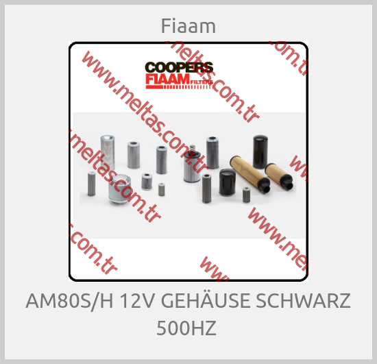 Fiaam - AM80S/H 12V GEHÄUSE SCHWARZ 500HZ 