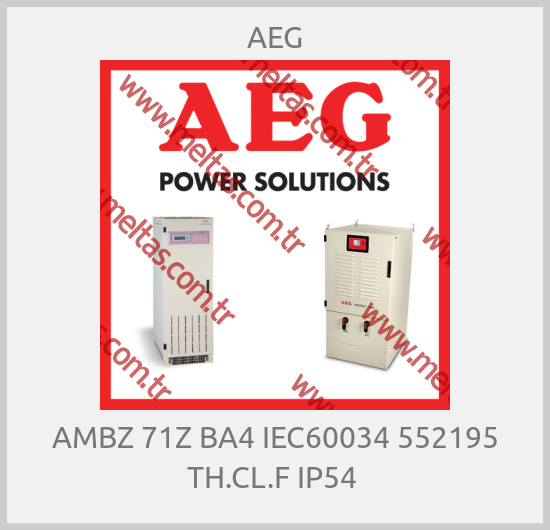 AEG - AMBZ 71Z BA4 IEC60034 552195 TH.CL.F IP54 