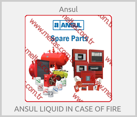 Ansul-ANSUL LIQUID IN CASE OF FIRE 