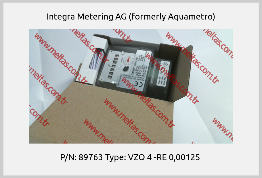 Integra Metering AG (formerly Aquametro)-P/N: 89763 Type: VZO 4 -RE 0,00125 