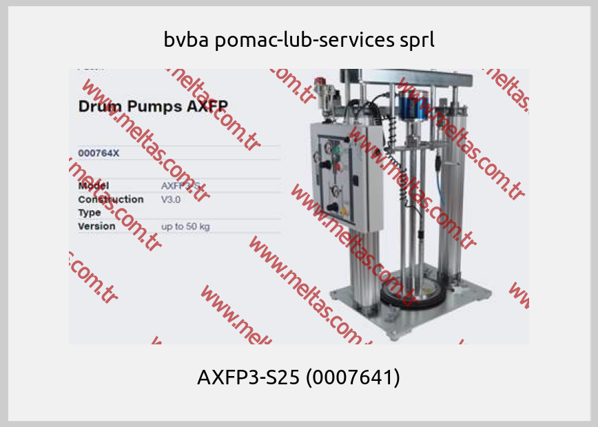 bvba pomac-lub-services sprl - AXFP3-S25 (0007641)