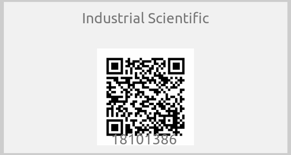 Industrial Scientific - 18101386 