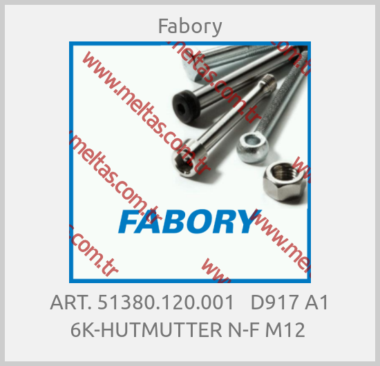 Fabory - ART. 51380.120.001   D917 A1 6K-HUTMUTTER N-F M12 