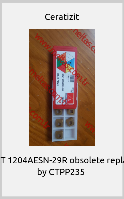 Ceratizit - SDMT 1204AESN-29R obsolete replaced by CTPP235 