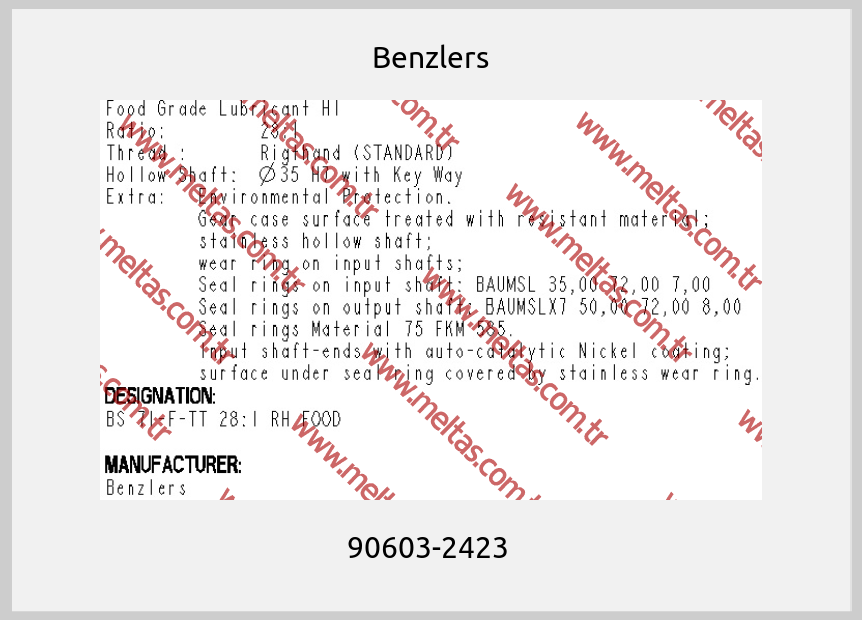Benzlers - 90603-2423 