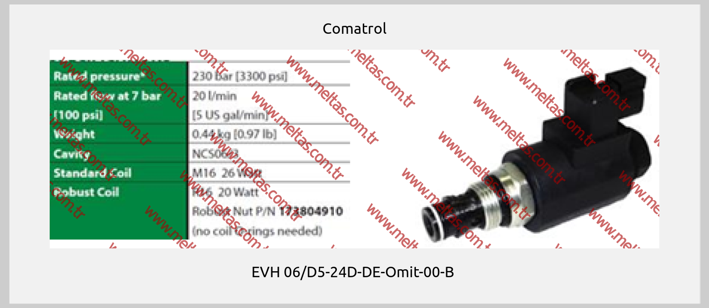 Comatrol - EVH 06/D5-24D-DE-Omit-00-B 