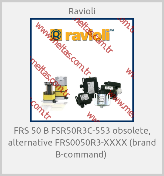 Ravioli - FRS 50 B FSR50R3C-553 obsolete, alternative FRS0050R3-XXXX (brand B-command) 