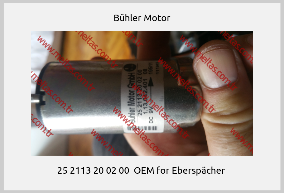 Bühler Motor - 25 2113 20 02 00  OEM for Eberspächer 