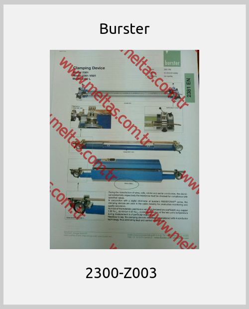 Burster - 2300-Z003  