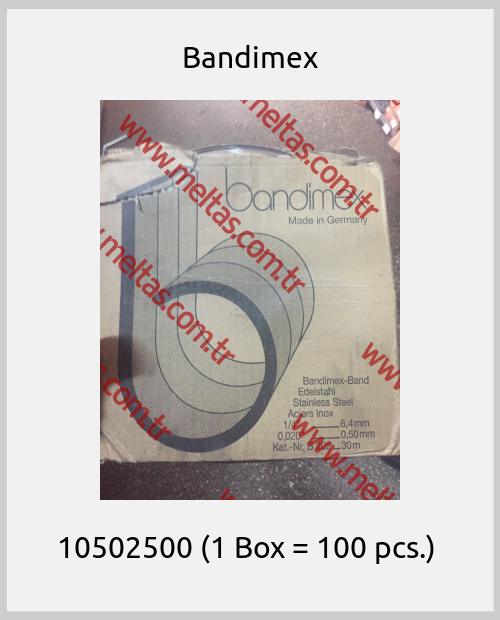 Bandimex - 10502500 (1 Box = 100 pcs.) 
