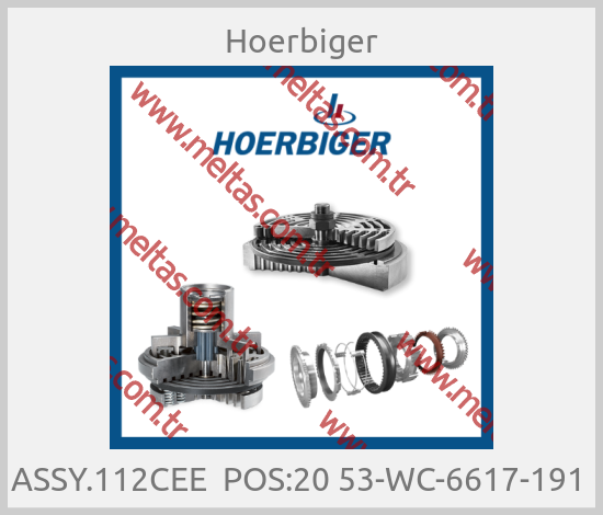 Hoerbiger - ASSY.112CEE  POS:20 53-WC-6617-191 