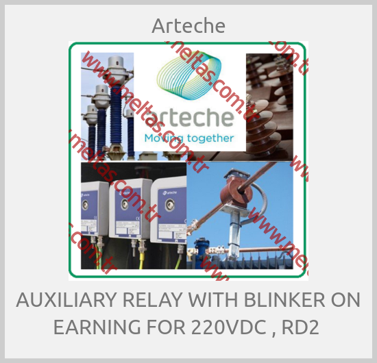 Arteche-AUXILIARY RELAY WITH BLINKER ON EARNING FOR 220VDC , RD2 