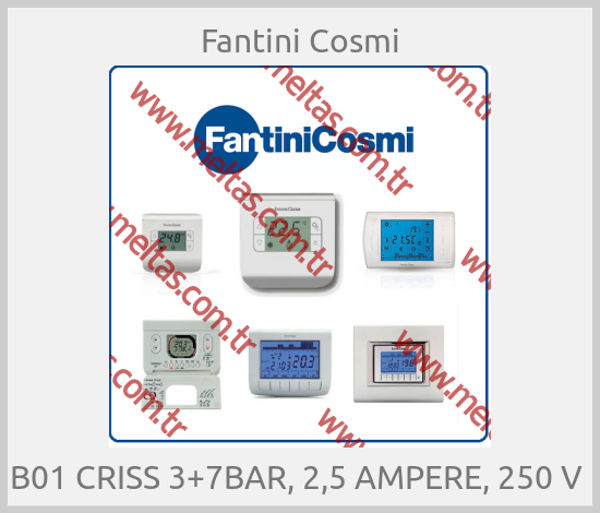 Fantini Cosmi - B01 CRISS 3+7BAR, 2,5 AMPERE, 250 V 