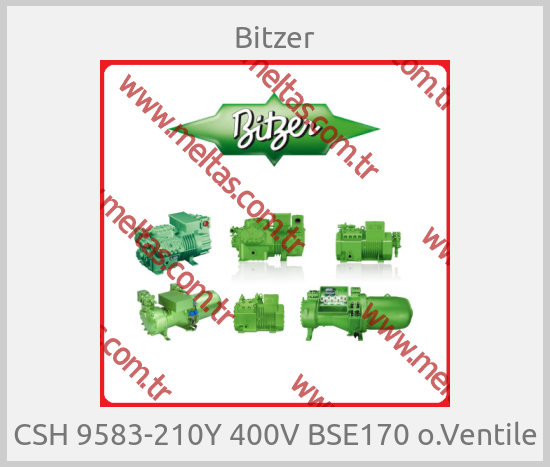 Bitzer-CSH 9583-210Y 400V BSE170 o.Ventile