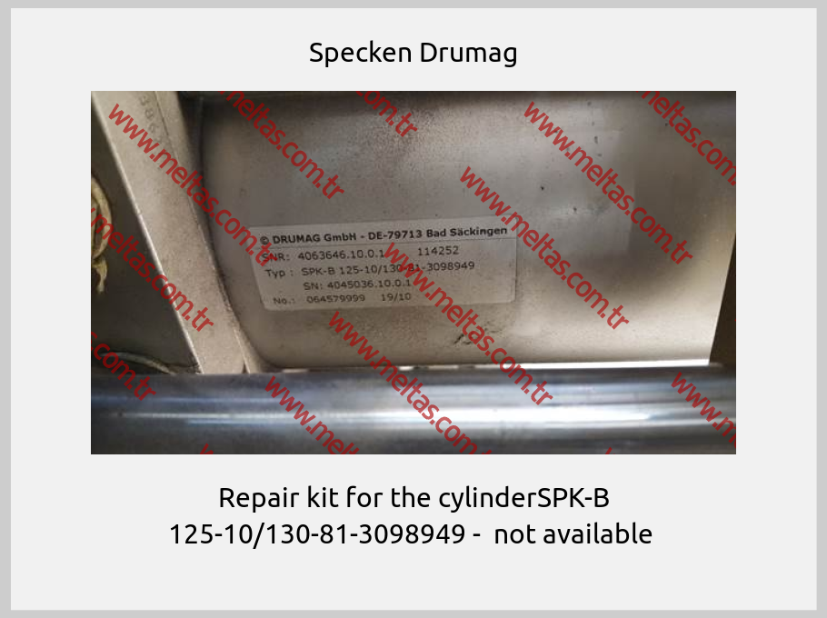 Specken Drumag - Repair kit for the cylinderSPK-B 125-10/130-81-3098949 -  not available 