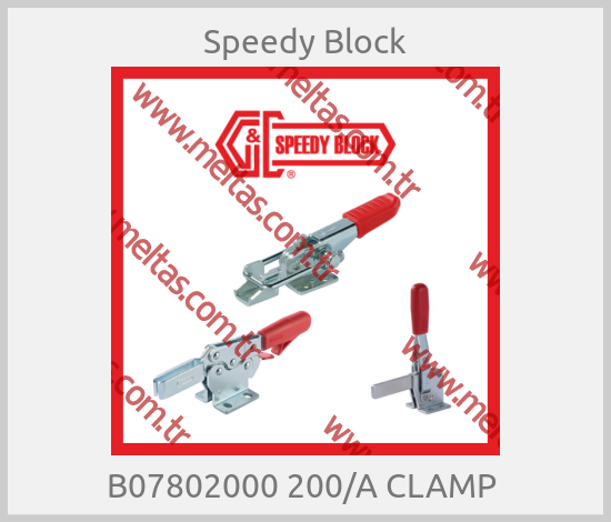 Speedy Block-B07802000 200/A CLAMP 