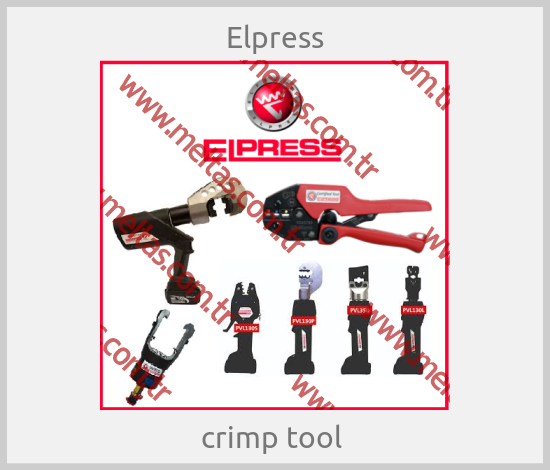 Elpress - crimp tool 