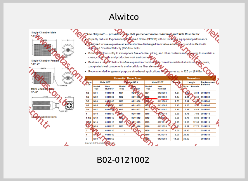 Alwitco - B02-0121002 