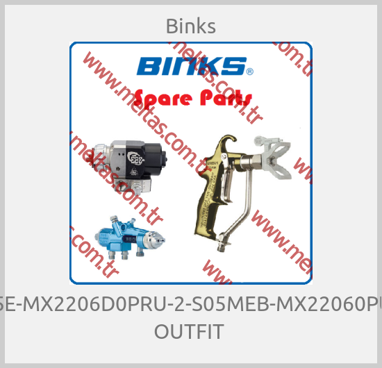Binks - DR205E-MX2206D0PRU-2-S05MEB-MX22060PU-SMB OUTFIT 