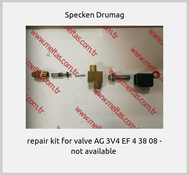 Specken Drumag-repair kit for valve AG 3V4 EF 4 38 08 - not available 