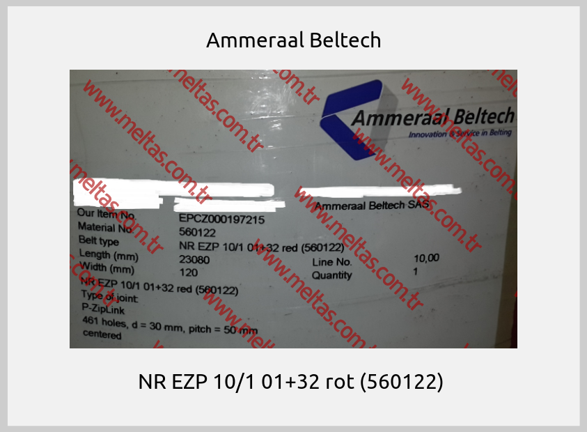 Ammeraal Beltech - NR EZP 10/1 01+32 rot (560122) 