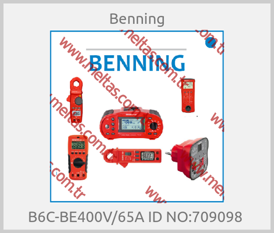 Benning - B6C-BE400V/65A ID NO:709098 