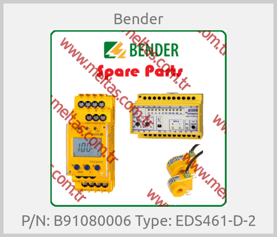 Bender - P/N: B91080006 Type: EDS461-D-2