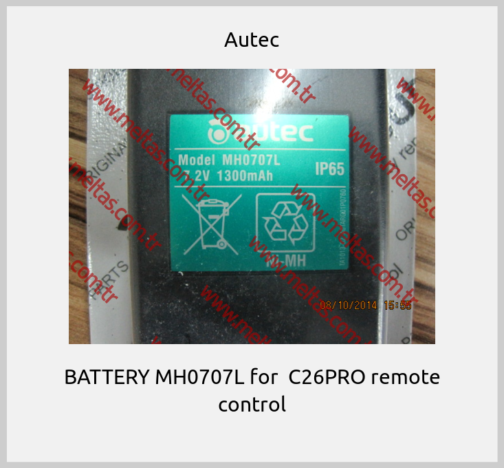Autec - BATTERY MH0707L for  C26PRO remote control