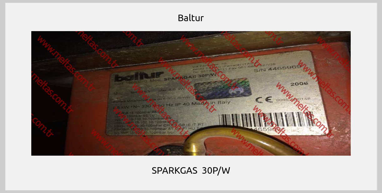 Baltur - SPARKGAS  30P/W
