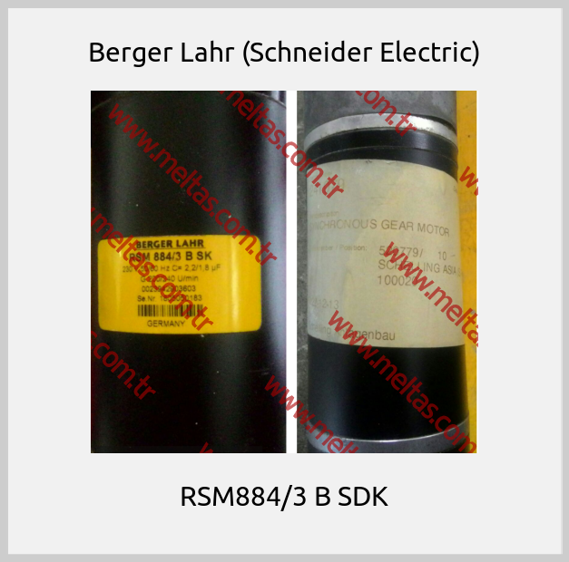 Berger Lahr (Schneider Electric) - RSM884/3 B SDK