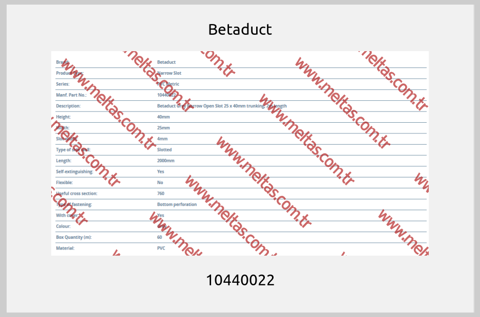 Betaduct - 10440022