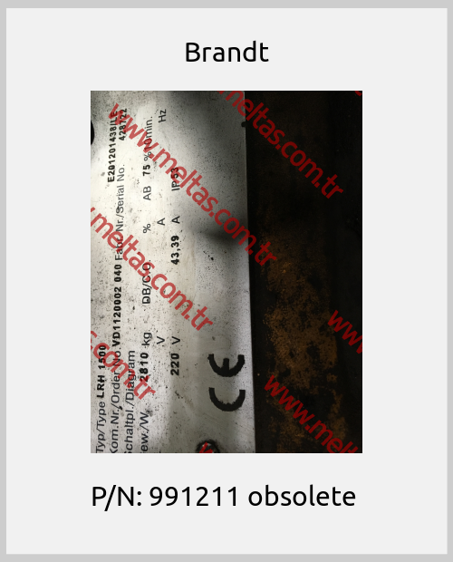 Brandt - P/N: 991211 obsolete 