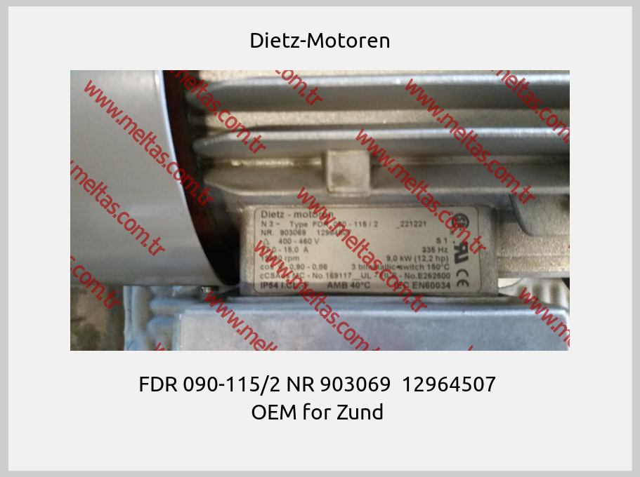 Dietz-Motoren - FDR 090-115/2 NR 903069  12964507  OEM for Zund 