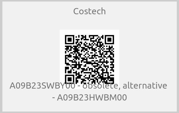 Costech-A09B23SWBY00 - obsolete, alternative  - A09B23HWBM00