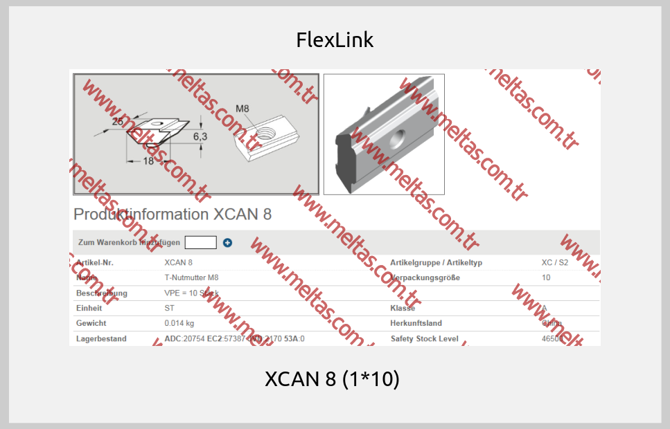 FlexLink - XCAN 8 (1*10) 