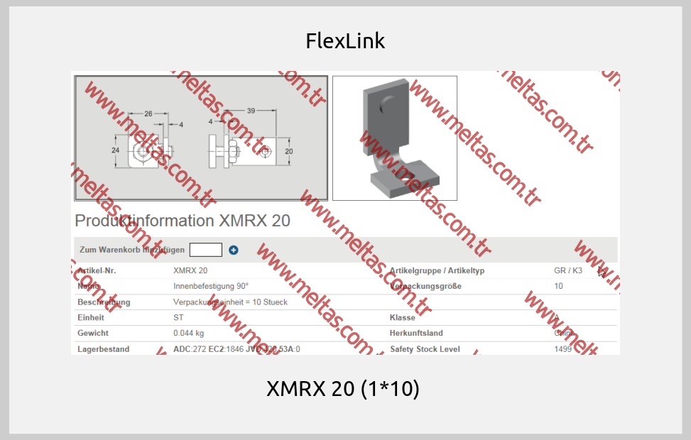 FlexLink - XMRX 20 (1*10) 