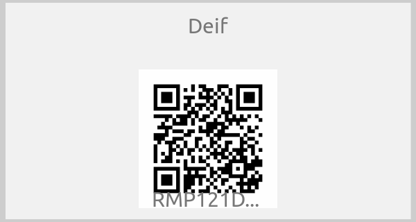Deif - RMP121D... 
