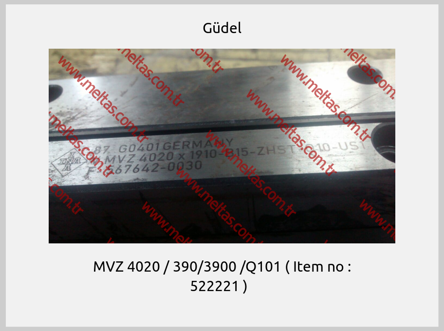 Güdel - MVZ 4020 / 390/3900 /Q101 ( Item no : 522221 )  