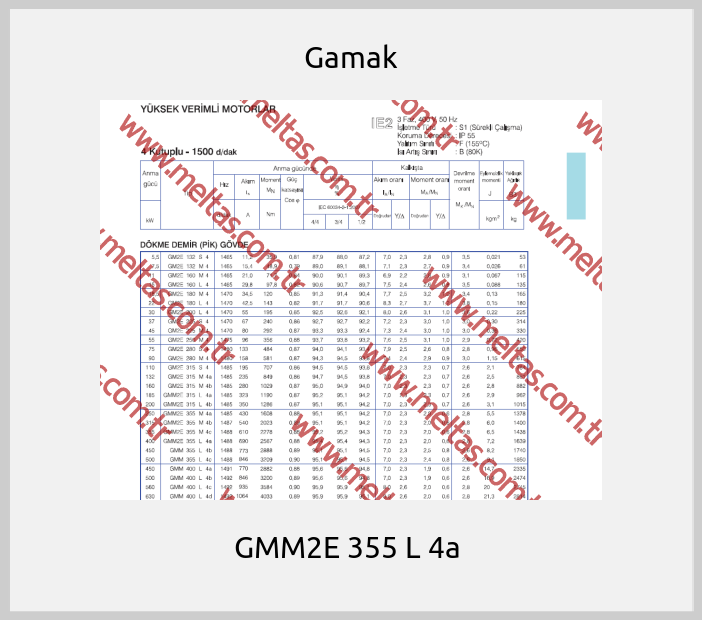 Gamak - GMM2E 355 L 4a 