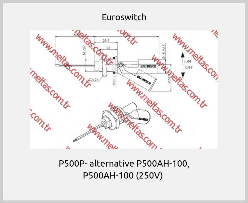 Euroswitch - P500P- alternative P500AH-100, P500AH-100 (250V) 