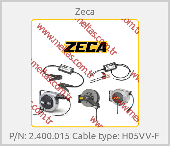 Zeca - P/N: 2.400.015 Cable type: H05VV-F 